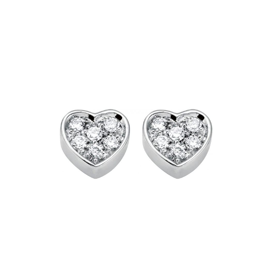 Orecchini Cuore diamante