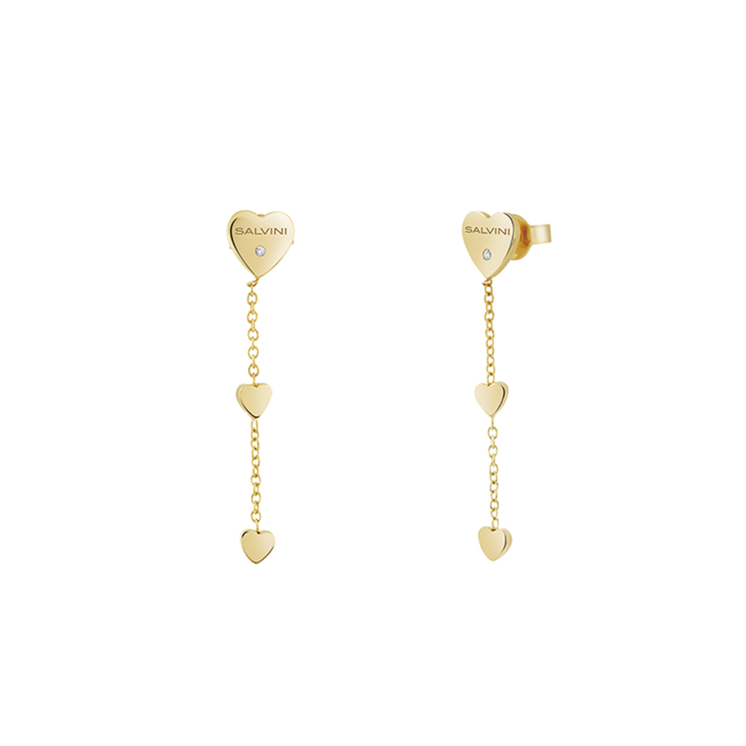 Orecchini Cuore Diamante
