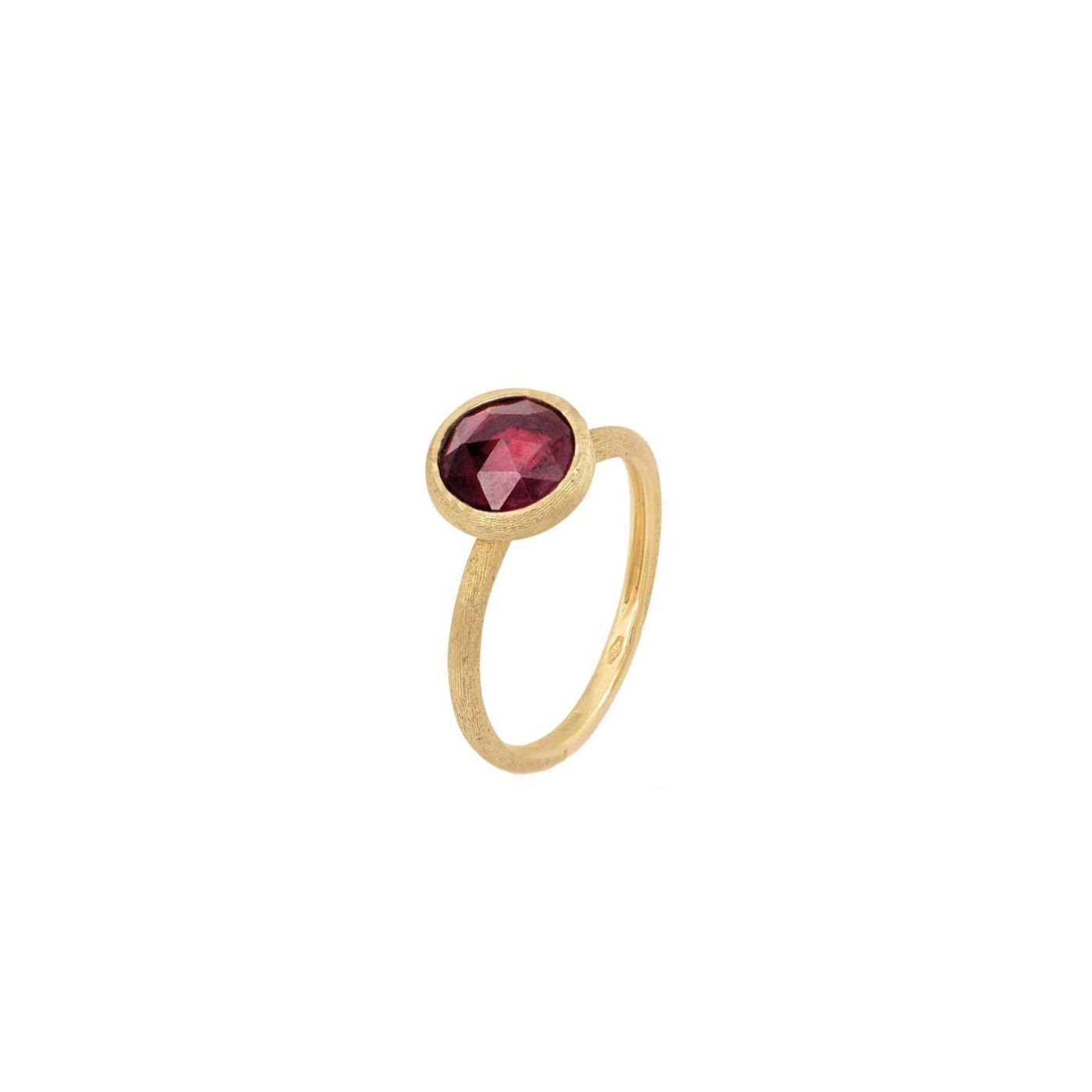 Anello oro giallo granato