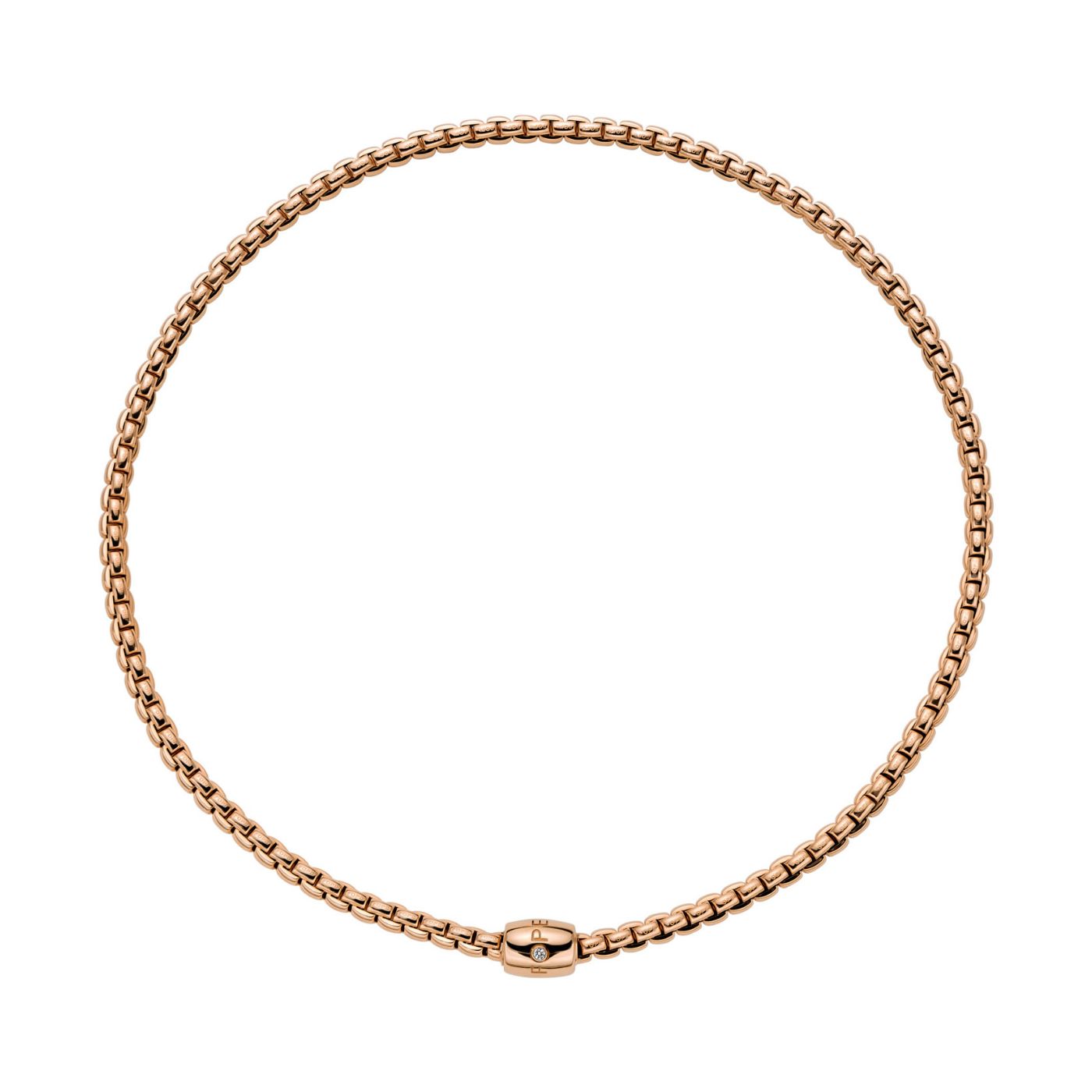 Collana Oro Rosa e Diamanti 
