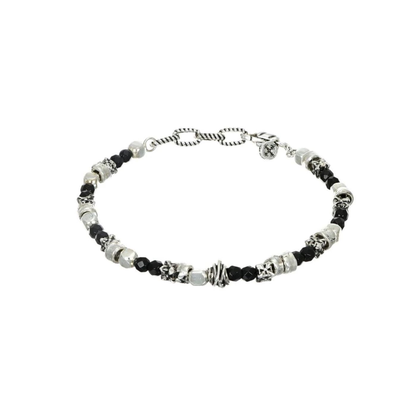 Bracciale mix pietre e microfusi argento