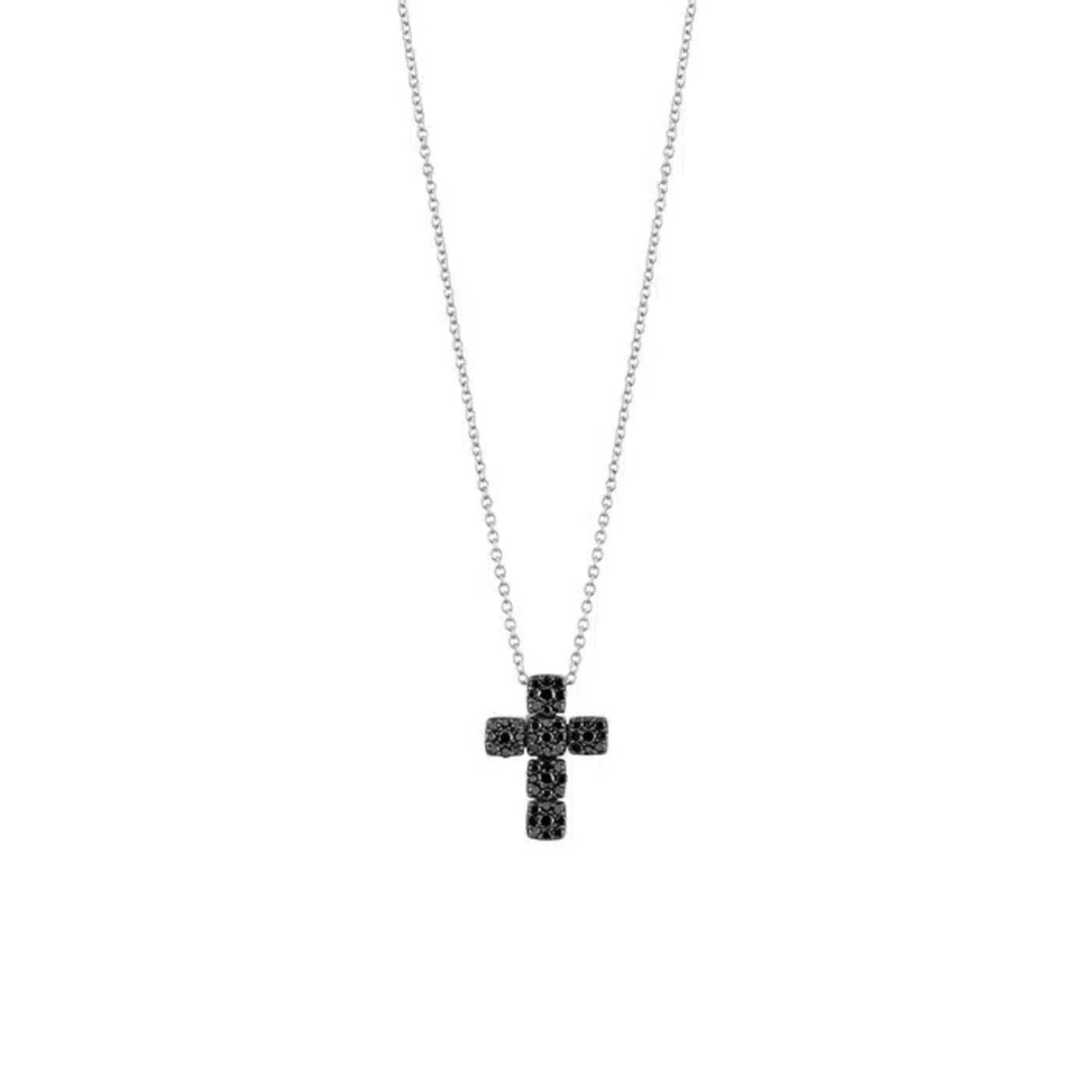 Collana Croce Oro Bianco