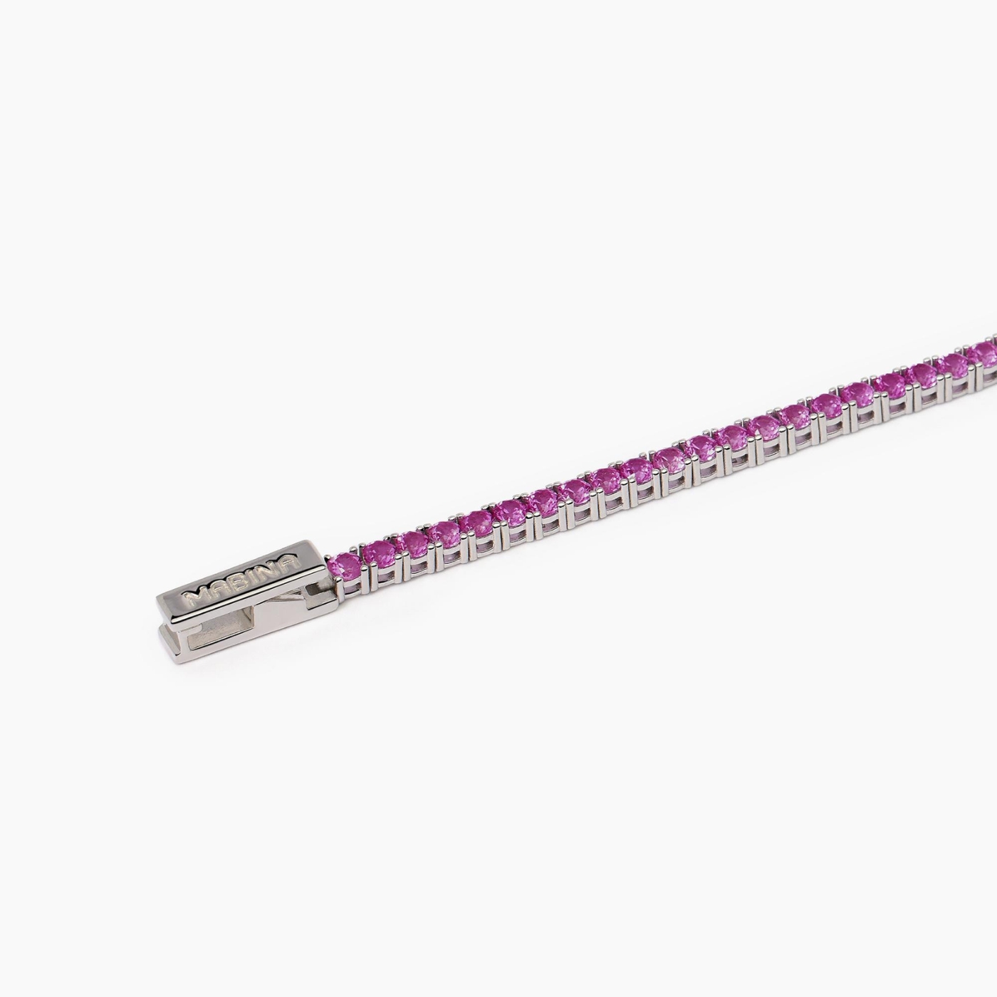 Bracciale Tennis Donna In Argento Sterling Con Pietre Portafortuna 2,5 Mm - Regalo Per Mamma