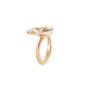 Anello Cuore Smalto Bianco e Diamanti