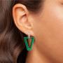 Orecchino singolo Uali Metallic Green 