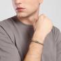 Bracciale tennis uomo con zirconi bianchi