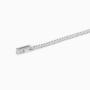 Bracciale tennis uomo con zirconi bianchi