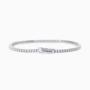 Bracciale tennis uomo con zirconi bianchi