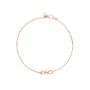 Bracciale nodo oro rosa 9k