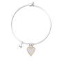 Bangle in acciaio con ciondolo Best Mom