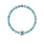 Bracciale con pietre turchesi e simbolo Om