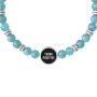 Bracciale con pietre turchesi e simbolo Om