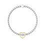 Bracciale elastico famiglia con ciondolo cuore