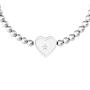 Bracciale elastico figlia con ciondolo cuore