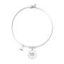 Bracciale rigido nonna con ciondolo e frase