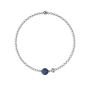 Bracciale elastico uomo con sodalite blu