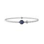 Bracciale elastico uomo con sodalite blu