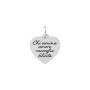 Ciondolo cuore con frase shakespeare