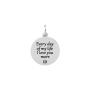 Ciondolo con frase i love you more e cristalli