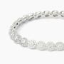 Bracciale tennis in argento con zirconi bianchi Milanesienne