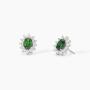 Orecchini in argento con smeraldo sintetico Cool Or Rètro?