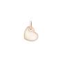 charm cuore 9K OR smalto bianco