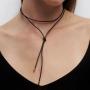 Collana Con Fiocco In Pelle Dana