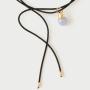 Collana Con Fiocco In Pelle Dana