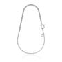 Collana corta in argento con perle bianche