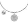 Bracciale rigido con ciondolo amica