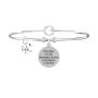Bracciale rigido con ciondolo amica