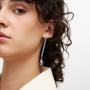 Mono-orecchino multi line drop frange