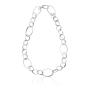 Collana in argento con maglie ovali