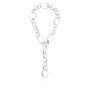 Collana in argento con maglie ovali