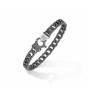 Bracciale in argento con diamante nero