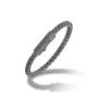 Bracciale in argento con diamanti neri