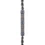 Collana in argento e zaffiri blu