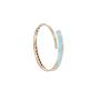 Bracciale Rigido Oro Rosa con Turchese e Diamanti 