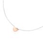 Collana Cuore Oro Rosa & Argento