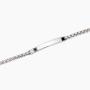 Bracciale uomo con zircone e piastra