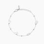Bracciale in argento con perle conchiglia