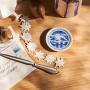 Plaquette annuale 'Uccelli nella neve', 8,5 cm