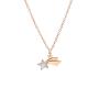 Charm Stella Cometa Oro Rosa 9k e Smalto Glitter