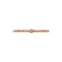 Bracciale morbido oro rosa e diamanti