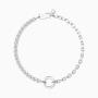  Bracciale in acciaio con zirconi Duetto 