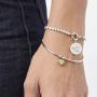  Bracciale in acciaio con zirconi Duetto 