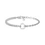  Bracciale in acciaio con zirconi Duetto 