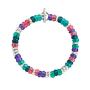 Bracciale Rondelle Argento & Plastica Riciclata