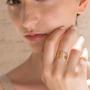 Anello a foglia singola