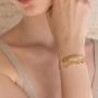 Bracciale singolo con foglie
